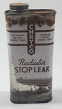 Vintage Chryco Radiator Stop Leak 10 Fl. Ozs. 6 1/8" Metal Canister Full Can