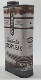 Vintage Chryco Radiator Stop Leak 10 Fl. Ozs. 6 1/8" Metal Canister Full Can