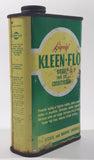 Vintage Liquid Kleen-Flo Diesel Fuel Oil Conditioner 16 Fluid Ounces 6 1/8" Metal Canister