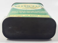 Vintage Liquid Kleen-Flo Diesel Fuel Oil Conditioner 16 Fluid Ounces 6 1/8" Metal Canister