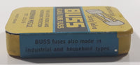 Vintage BUSS Glass Tube Fuses 1 AG-6 Amp Small Tin with 5 New Fuses