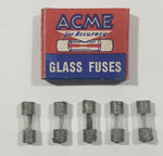 Vintage ACME For Accuracy Glass Fuses 1 AG-6 Amp Small Box with 5 New Fuses