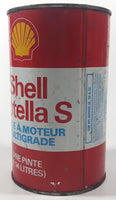 Vintage Shell Rotella S Multigrade Motor Oil 6 1/2" Tall One Quart 1.14 Litres Metal Oil Can