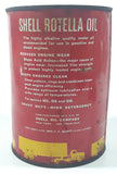 Vintage Shell Rotella S Heavy Duty Motor Oil 5 1/2" Tall One U.S. Quart 0.96 Litres Metal Oil Can