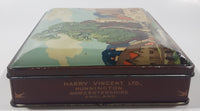 Vintage Late 1940s Harry Vincent Ltd. "Blue Bird" Toffee Tin Metal Container