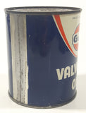 Vintage Gulf Valvetop Oil 4" Tall One U.S. Pint - 0.473 Litre Metal Oil Can