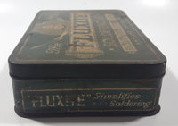 Vintage The Fluxite Soldering Set Tin Metal Container