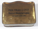 Antique Peek Frean & Co Ltd May 12, 1937 Coronation King George VI Queen Elizabeth The Queen Mother Tall Tin Metal Container