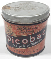 Vintage Picobac The pick of Tobacco Very Mild 4 1/4" Tall Metal Can