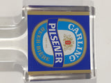 Vintage Carling Pilsener Beer 6" Clear Acrylic Beer Tap Handle Pull