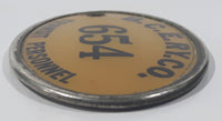 Antique B.C.E.RY.Co. British Columbia Electric Railway Company Transit Personnel Employee Badge #654