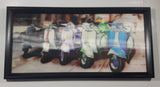 3D Holographic Motor Scooter Bikes in 10 1/4" x 20 3/4" Black Frame