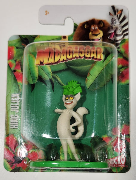 2018 Mattel Micro Collection DreamWorks Madagascar King Julien Lemur 2 1/4" Tall Toy Figure New in Package