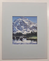 1993 J. Van Straalen Purple Mountain Majesty 4 3/4" x 5 1/4" Painting Print