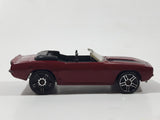 2007 Hot Wheels '69 Camaro Convertible Metalflake Dark Red Die Cast Toy Car Vehicle
