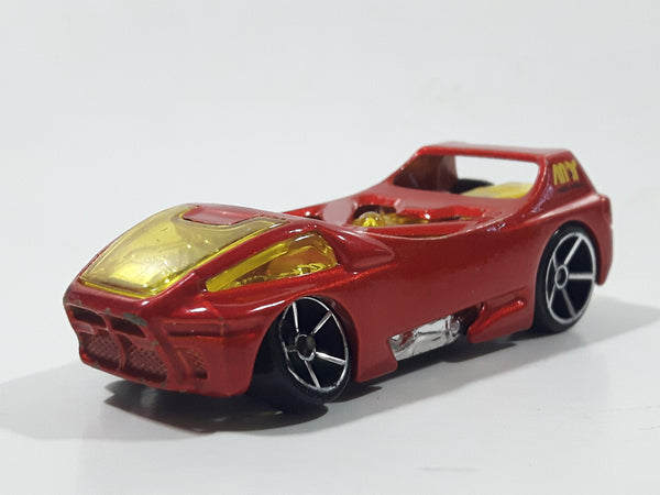 2006 Hot Wheels First Editions Mega Thrust Night Burner Red Die Cast Toy Race Car Vehicle