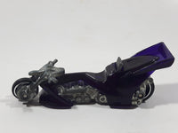 2001 Hot Wheels First Editions Fright Bike Motorcycle Clear Purple Die Cast Toy Car Vehicle