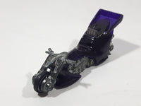 2001 Hot Wheels First Editions Fright Bike Motorcycle Clear Purple Die Cast Toy Car Vehicle