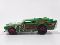 2010 Hot Wheels Demolition Derby Jack Hammer Green Die Cast Toy Car Vehicle