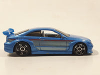 2008 Hot Wheels Web Trading Cars AMG Mercedes CLK DTM Metalflake Light Blue Die Cast Toy Car Vehicle
