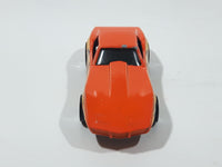 1998 Hot Wheels Tattoo Machines Corvette Stingray Orange Die Cast Toy Car Vehicle