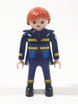 1997 Geobra Playmobil Woman Police Officer 2 7/8" Tall Toy Figure