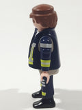 1997 Geobra Playmobil Fireman Firefighter 2 7/8" Tall Toy Figure