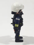 2014 Geobra Playmobil Fireman Firefighter 2 7/8" Tall Toy Figure
