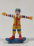 2004 McDonald's Ronald McDonald Skateboarding 3 1/2" Tall Toy Figure