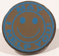 May I Help You! Smiley Face Customer Service Metal Lapel Pin