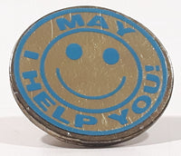 May I Help You! Smiley Face Customer Service Metal Lapel Pin