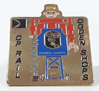 Canadian Pacific C.P. Rail Ogden Shops Enamel Metal Lapel Pin