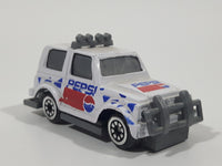 Vintage Golden Wheels Pepsi Jeep White Die Cast Toy Car Vehicle