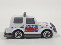 Vintage Golden Wheels Pepsi Jeep White Die Cast Toy Car Vehicle