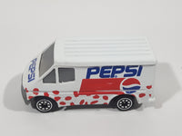 Vintage Golden Wheels Pepsi Delivery Van White Die Cast Toy Car Vehicle