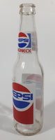 Vintage Pepsi Cola Long Neck 9" Tall 355mL Clear Glass Bottle