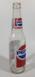 Vintage Pepsi Cola Long Neck 9" Tall 355mL Clear Glass Bottle