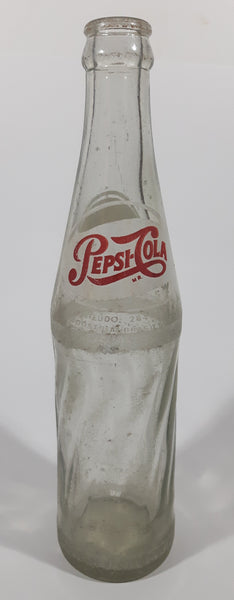 Vintage 1960s Pepsi Cola Spanish 284mL 9 1/2" Tall  Glass Beverage Bottle