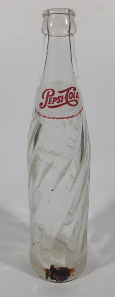 Vintage 1970 Pepsi Cola English French 10 Fl Oz 9 1/2" Tall  Glass Beverage Bottle