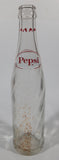 Vintage 1960s Pepsi Cola 10 Fl Oz 9 1/2" Tall  Glass Beverage Bottle