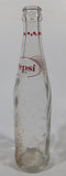 Vintage 1960s Pepsi Cola 10 Fl Oz 9 1/2" Tall  Glass Beverage Bottle