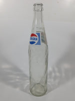 Vintage 1970s Pepsi-Cola Pepsi One Pint 16 Fl oz 473mL 11 1/4" Clear Glass Money Back Bottle