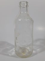 Vintage Pepsi Cola Embossed 10 Fl Oz 6 1/4" Tall Clear Glass Bottle