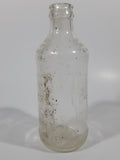Vintage Pepsi Cola Embossed 10 Fl Oz 6 1/4" Tall Clear Glass Bottle