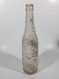 Vintage 1940s Pepsi Cola Embossed 12 Fl Oz 9 3/4" Tall Clear Glass Bottle