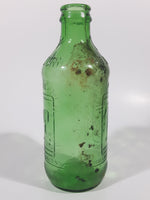 Vintage 1960s 7up "You Like It" "It Likes You" 10 Fl oz 6 1/4" Tall Stubby Embossed Green Glass Beverage Bottle