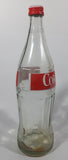 Vintage 1980s Coca Cola Coke English French 750mL 11 3/4" Tall Glass Beverage Bottle with Cap
