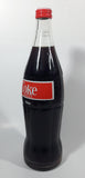 Vintage 1980s Coca Cola Coke English French 750mL 11 3/4" Tall Glass Beverage Bottle Full Never Opened