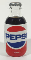Vintage Pepsi Cola 170mL 4 7/8" Tall Glass Bottle with Foam Label Full Never Opened