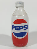 Rare Vintage Pepsi Cola 250mL 5 3/4" Tall Glass Bottle with Foam Label and Cap